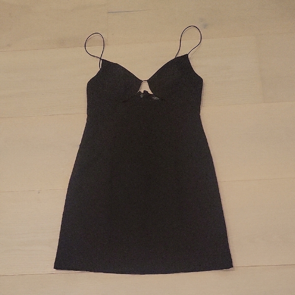 Topshop Dresses & Skirts - Chic Black Spaghetti Strap Dress